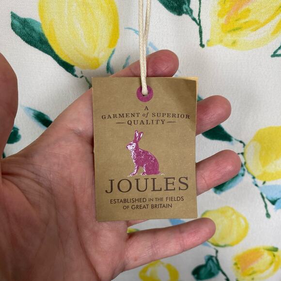 Joules Lemon Tree Print Kyra Tank Blouse Sz.10 NWT - Picture 8 of 15